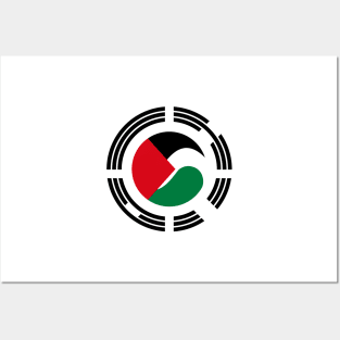 Korean Palestinian Multinational Patriot Flag Series Posters and Art